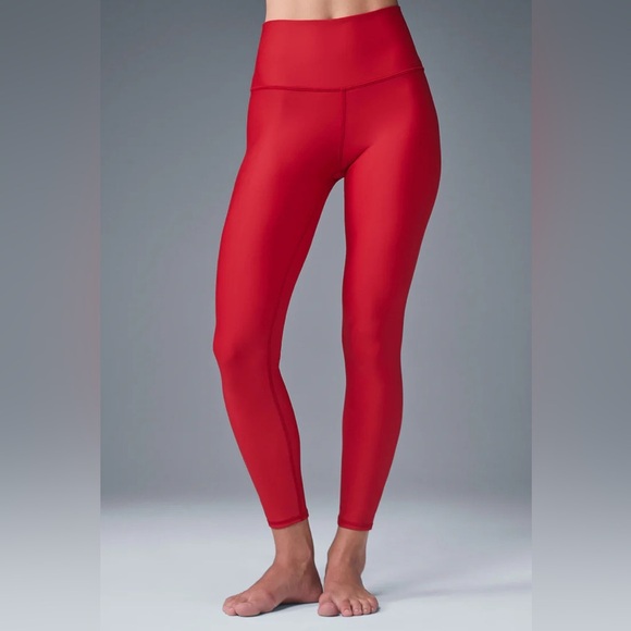 ALO 7/8 High-Waist Airlift Legging Red XS - Picture 1 of 8